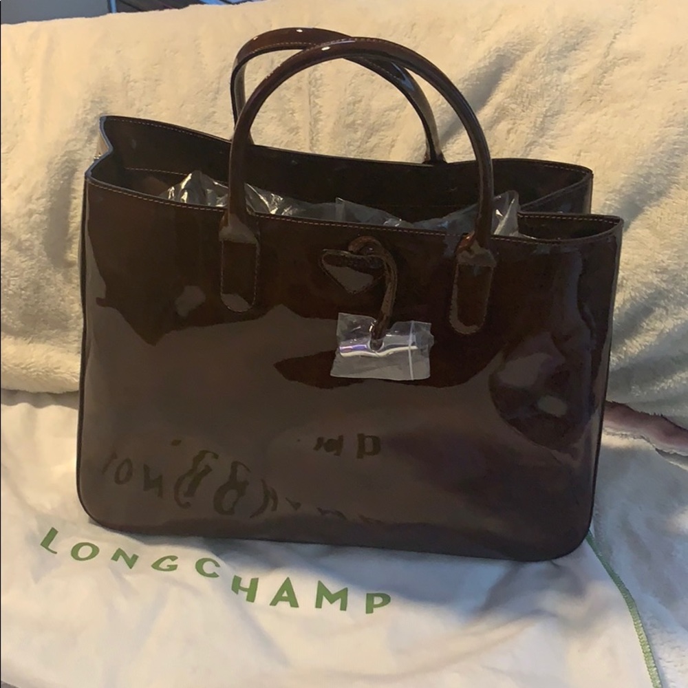 Longchamp Large Patent Tote - Picture 4 of 8